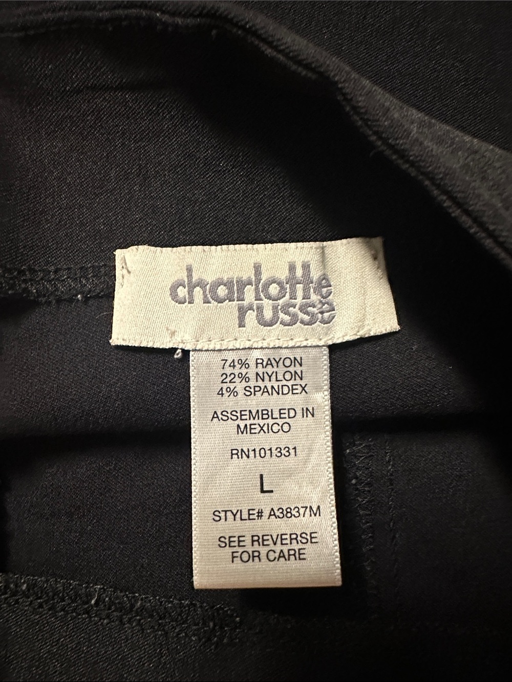 Charlotte Russe Black Button-Front High Waist Shorts - Picture 3 of 3